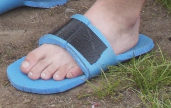 towelling slipper thongs